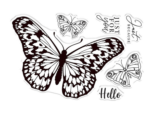 Sheena Douglass - Bold Butterflies - Stamp and Die - Monach Butterfly