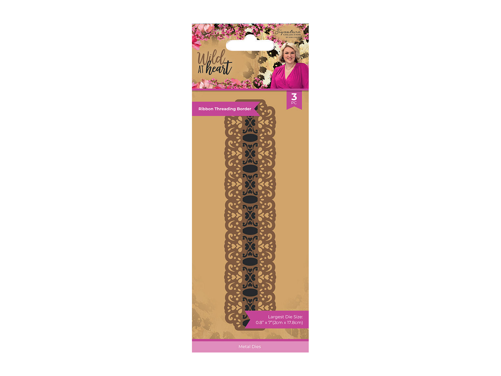 Sara Signature Wild at Heart Die - Ribbon Threading Border