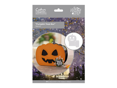 All Hallows Eve Stencil - Pumpkin Treat Box