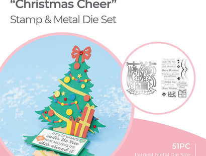 Gemini Shaped Card Base Stamp & Die - Christmas Cheer