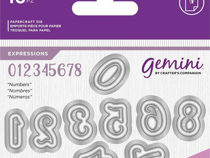 Gemini Expressions Metal Die - Numbers