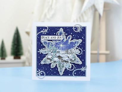 Sheena Douglass In The Frame Snowflake Stories Photopolymer Stamp - Snowy Village