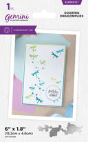 Gemini Confetti Border Elements Die - Soaring Dragonflies