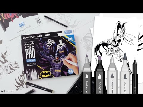 Wonder Woman Pro Fan Art Colouring Kit - Spectrum Noir