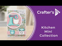 Crafter's Companion Kitchen Collection - Clear Acrylic Stamps - Baked With Love