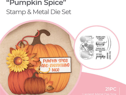 Gemini Shaped Card Base Stamp & Die - Pumpkin Spice