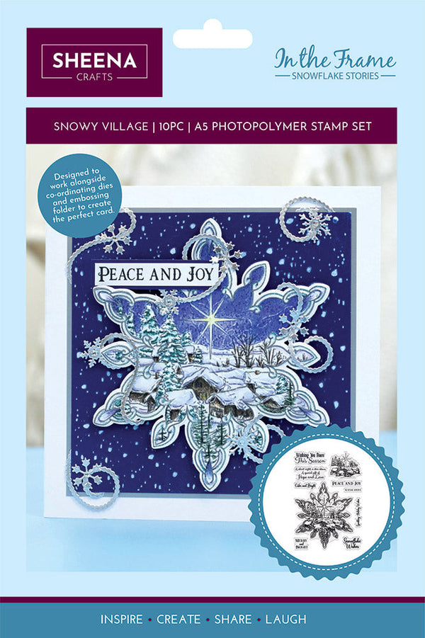Snowflake Beauty - Clear Stamps and Crafting Products