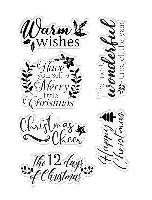 Stamperia Create Happiness Christmas Calendar, Monthly Clear Stamps wtk178