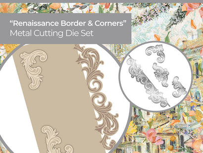 Venetian Grace Metal Die – Renaissance Border and Corners