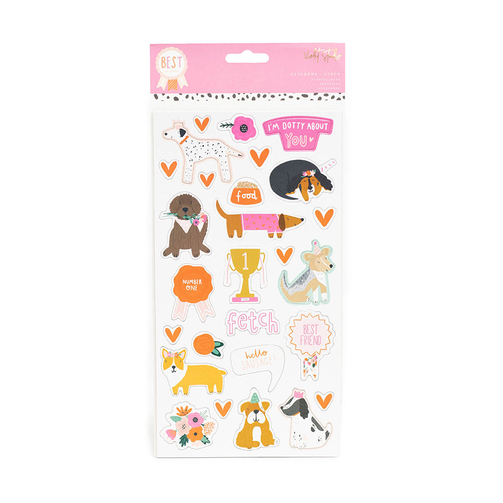 Best In Show Chipboard Stickers Characters - Violet Studios