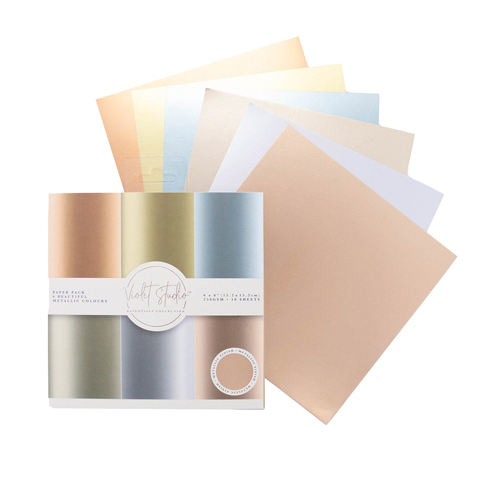 Violet Studio 6" x 6" Paper Pad - Metallics